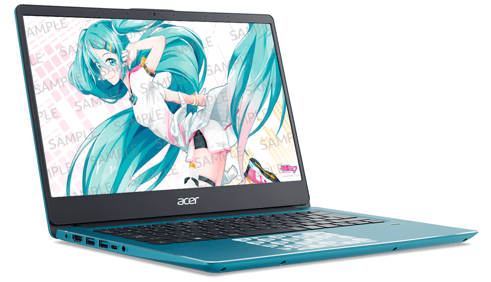 エイサー、初音ミクとのコラボレーションをした14型「Swift 3 エイサー、初音ミクとのコラボレーションをした14型「Swift 3