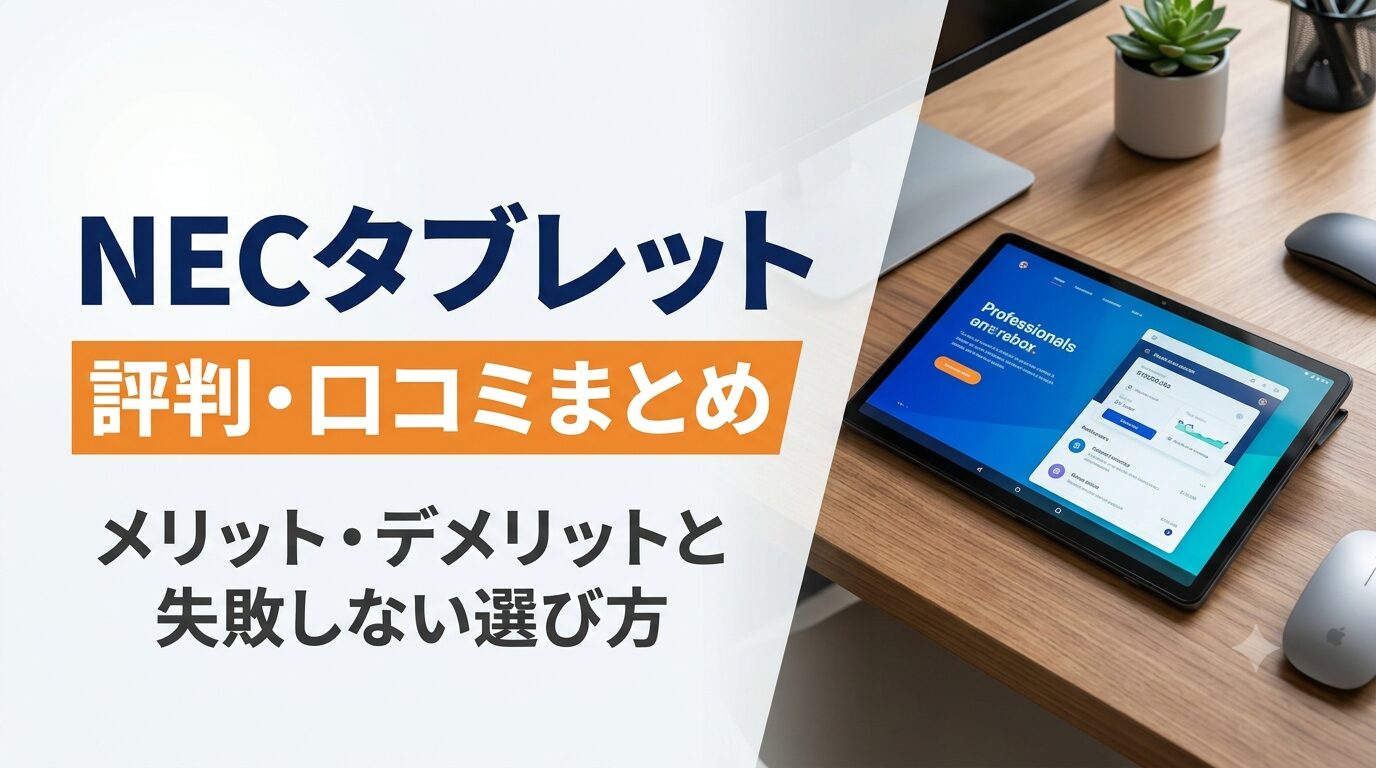 NECタブレット（LAVIE Tab）の評判・口コミまとめ！メリット・デメリットと失敗しない選び方