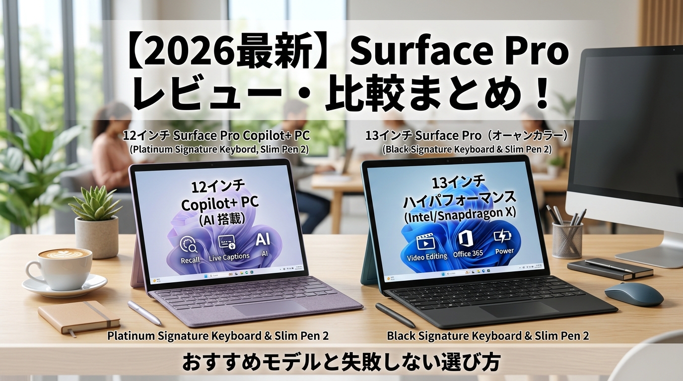 【2026最新】Surface Pro レビュー